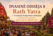 DVASINĖ ODISĖJA 8 - Rath Yatra + 3 teminiai kvėpavimo seminarai tiesiai i&scaron; gyvos piligrimystės